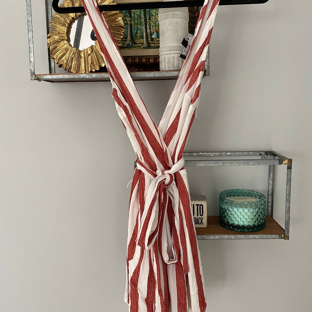 Lulus Striped Deep V Romper